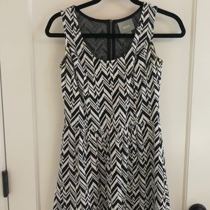 Anthropologie navy/white dress in Small P